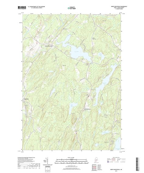 MyTopo North Whitefield, Maine USGS Quad Topo Map