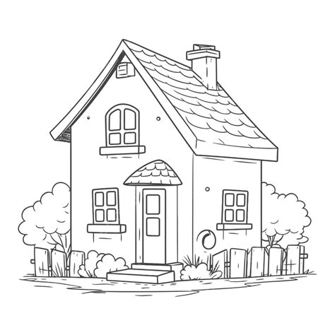 Dibujo De Imagen Una Casa Antigua Para Colorear Esquema, 46% OFF