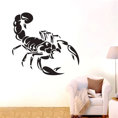 ONE LARGE scorpion Wall Stickers Home Decal Removable Art BOYS Vinyl ...