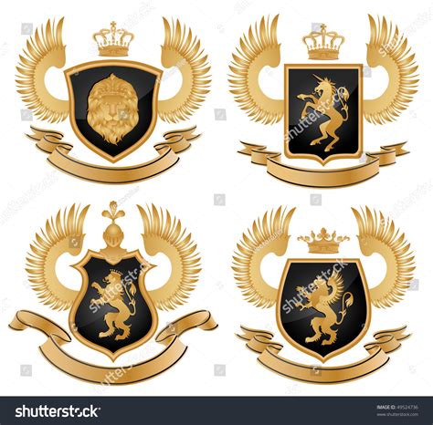 Coat of arms. Vector illustration. - Royalty Free Stock Vector 49524736 ...