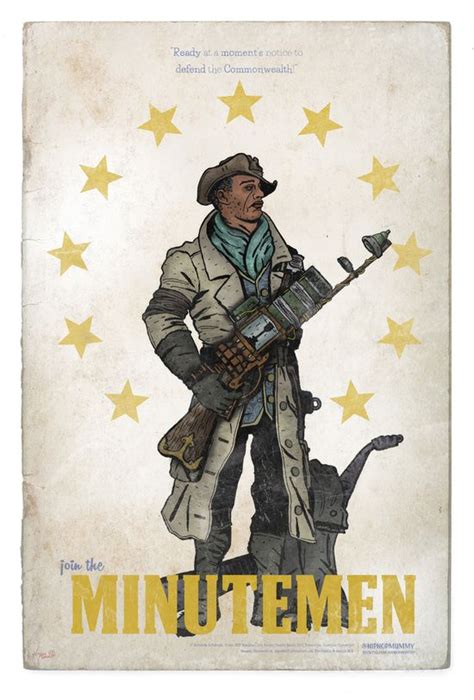 Minuteman of the Commonwealth Art Print Fallout 4 Poster, Fallout Game, The Minutemen, Bethesda ...