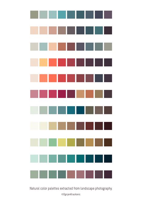 Nature Color Palettes :: Behance