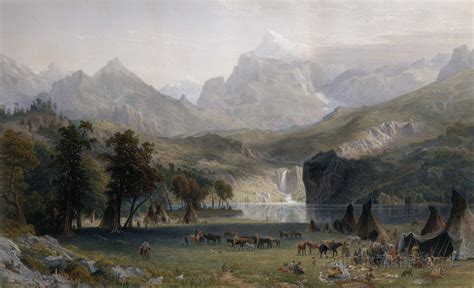 The Rocky Mountains, Lander's Peak 1866 - Albert Bierstadt Paintings