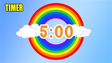 5 Minute Timer Countdown with Music | Timer 5 minuti con musica – Rainbow Magic English