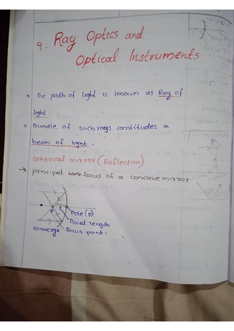 Ray optics - Plus two science - Studocu