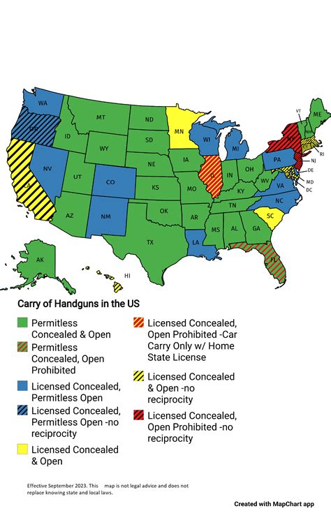 US Open and Concealed Carry Map : r/CCW