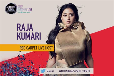 Raja Kumari becomes first Indian to host the red carpet at American ...