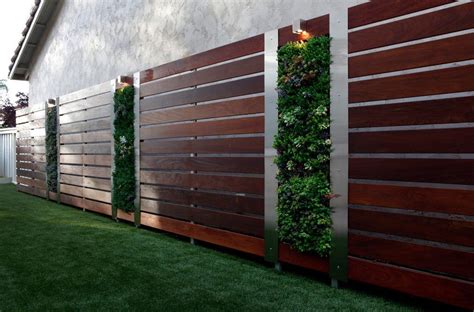 Ipe wood fence landscape contemporary with | Modern fence design, Fence ...