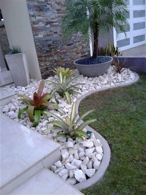 21+ Best White Gravel Landscaping Ideas & Designs | Jardins pequenos, Decoração de jardim ...