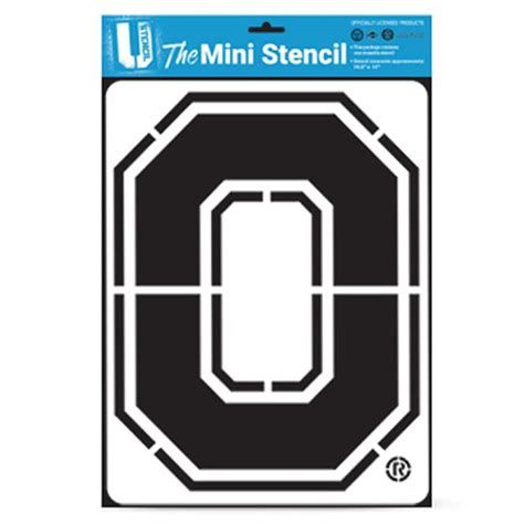 Ohio State University Buckeyes 11" x 14.5" Team Mini Stencil Kit