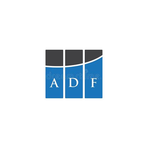 ADF Letter Logo Design on Black Background. ADF Creative Initials Letter Logo Concept Stock ...