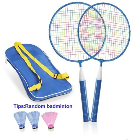 Badminton Rackets For Children Shuttlecocks Racquet Sports Set With ...