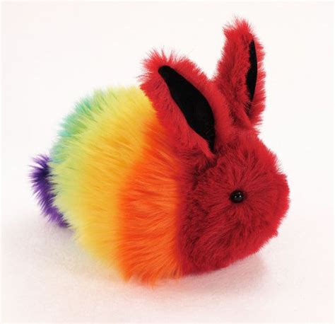 Reserved for Karen Munzer Rainbow Rabbit Stuffed by Zygopsyche, $35.00 | Rabbit, Cute plush ...