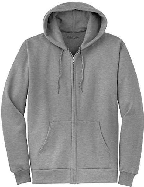 Full Zipper Hoodies - Hooded Sweatshirts in 28 Colors. Sizes S-5XL ...