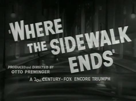 Where the Sidewalk Ends (1950) - Film Noir