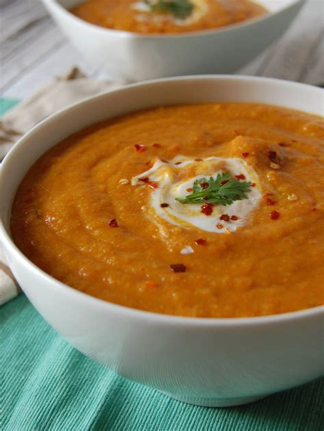 Moroccan Carrot Red Lentil Soup - A Cedar Spoon