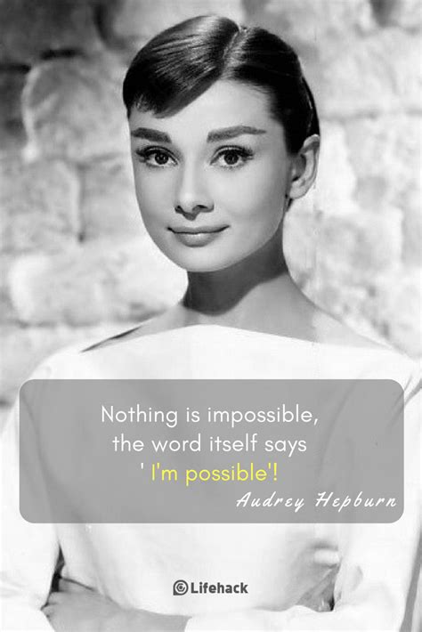 Audrey Hepburn: Her 5 Most Inspirational Quotes - LifeHack | Audrey ...