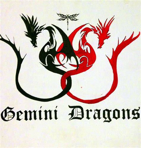 Gemini dragon tattoo | TATTOO