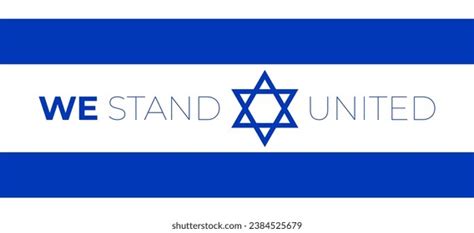 We Stand United Israel Vector Eps Stock Vector (Royalty Free) 2384525679 | Shutterstock