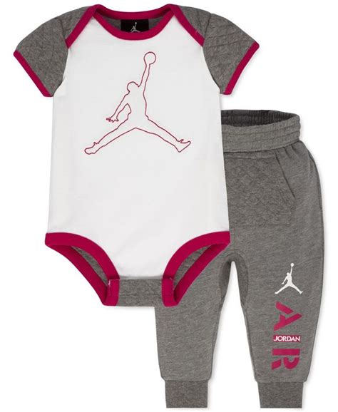 Jordan outfits active baby girls with this awesome 2-piece bodysuit and ...