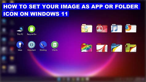 How to Set Picture as an App or Folder Icon in Windows 11 - YouTube