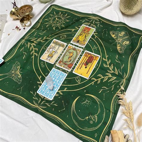 Tarot Altar Cloth the Divine Universe Tarot Cloth Spread Silk Wicca ...