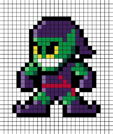 Green Goblin Pixel Art | Pixel art, Pixel pattern, Pixel