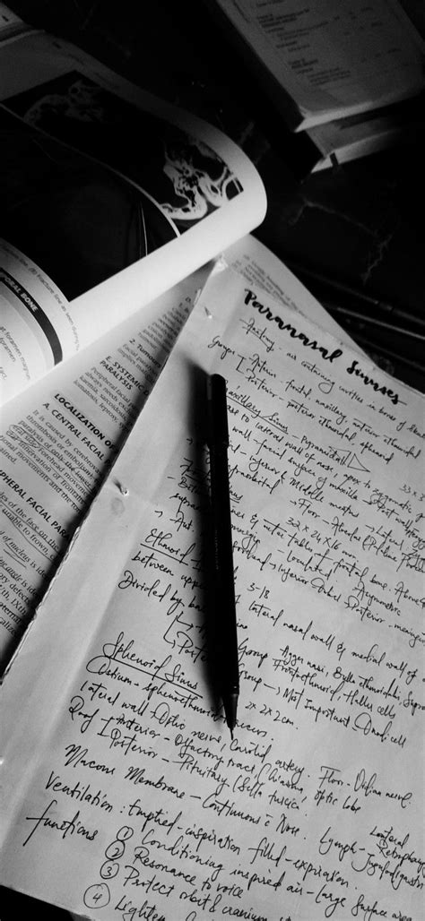 Dark Academia Aesthetic Notes