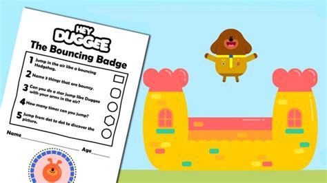 The Bouncing Badge Activity Sheet - CBeebies - BBC