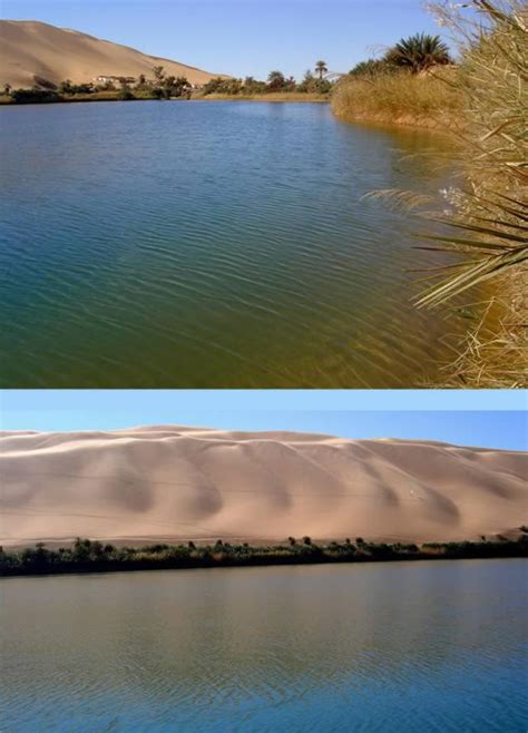 The Ubari Lakes (Awbari) of The Libyan Sahara: Umm al-Maa, Gaberoun (Gabrun), Mandara