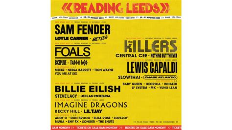 Billie Eilish and The Killers to headline Reading and Leeds festivals ...