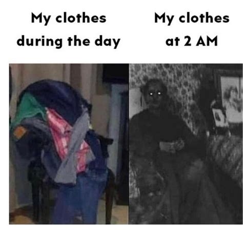 My clothes during the day vs my clothes at 2am - Meme subido por MemeLust :) Memedroid