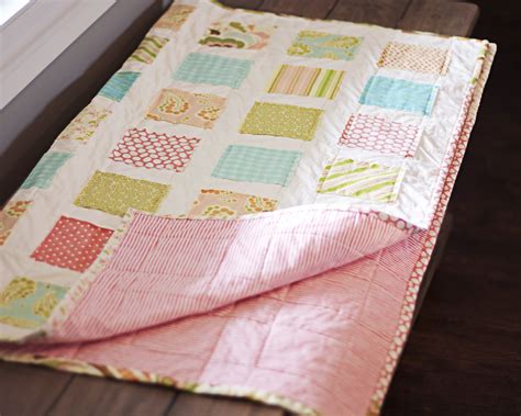 Scrappy Baby Quilt Tutorial. Machine quilted using a regular sewing ...