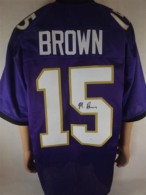 Lot Detail - MARQUISE BROWN SIGNED RAVENS JERSEY JSA