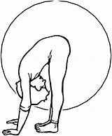 Gymnastic Exercise coloring page  ColouringPages sketch template