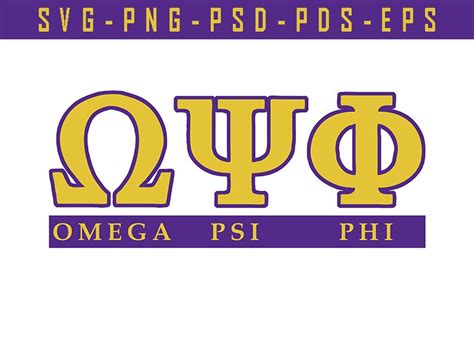 Omega Psi Phi Svg Fraternity Svg Greek Alphabet Svg Greek - Etsy