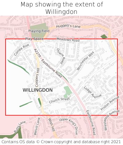 Where is Willingdon? Willingdon on a map