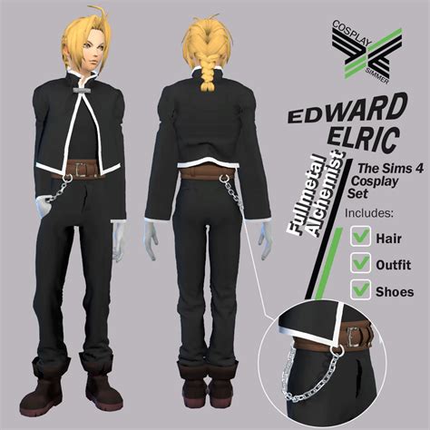 Anime / Video Game Custom Content : The Sims 4 - Fullmetal Alchemist ...