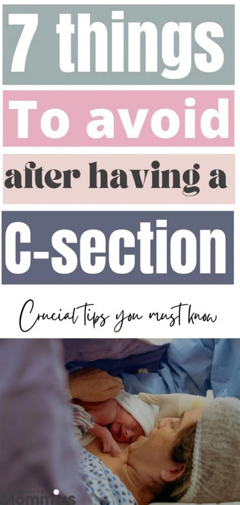 7 things to avoid after having a C-section | c-section recovery tips