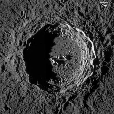 Copernicus Crater. A typical complex lunar impact crater with extensive... | Download Scientific ...