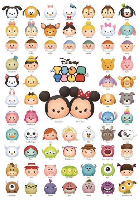 Tsum tsum characters – Artofit