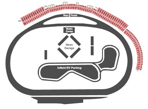 Las Vegas Motor Speedway Seating Chart + Rows, Seats and Club Seats