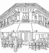 Restaurant Coloring Pages – Printable FREE sketch template