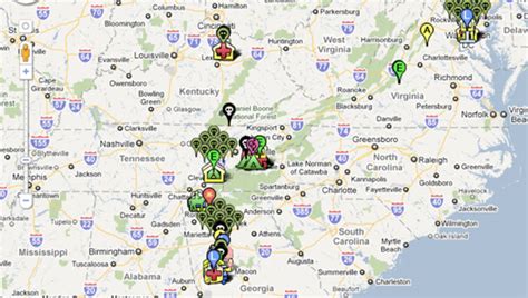 The Walking Dead Locations Map