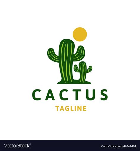 Cactus logo Royalty Free Vector Image - VectorStock