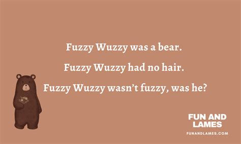 Fuzzy Wuzzy Was a Bear Nursery Rhyme 🐻