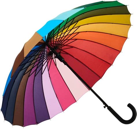 Variety To Go Rainbow Umbrella, Rainbow Umbrella Large, Compact, Windproof, Auto Open, 24K ...