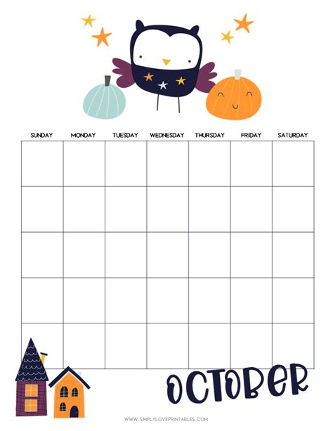 Free Printable October Planning Pages - Simply Love Printables