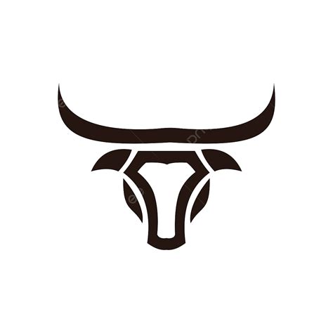 Bull Horns Silhouette PNG Images, Bull Horn Animal Silhouette Farm Icon Isolated And Flat ...