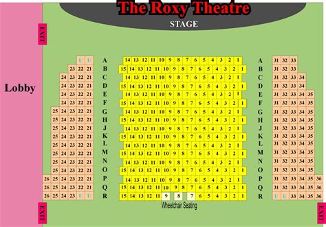 Venue Maps - THE HISTORIC ROXY THEATRE